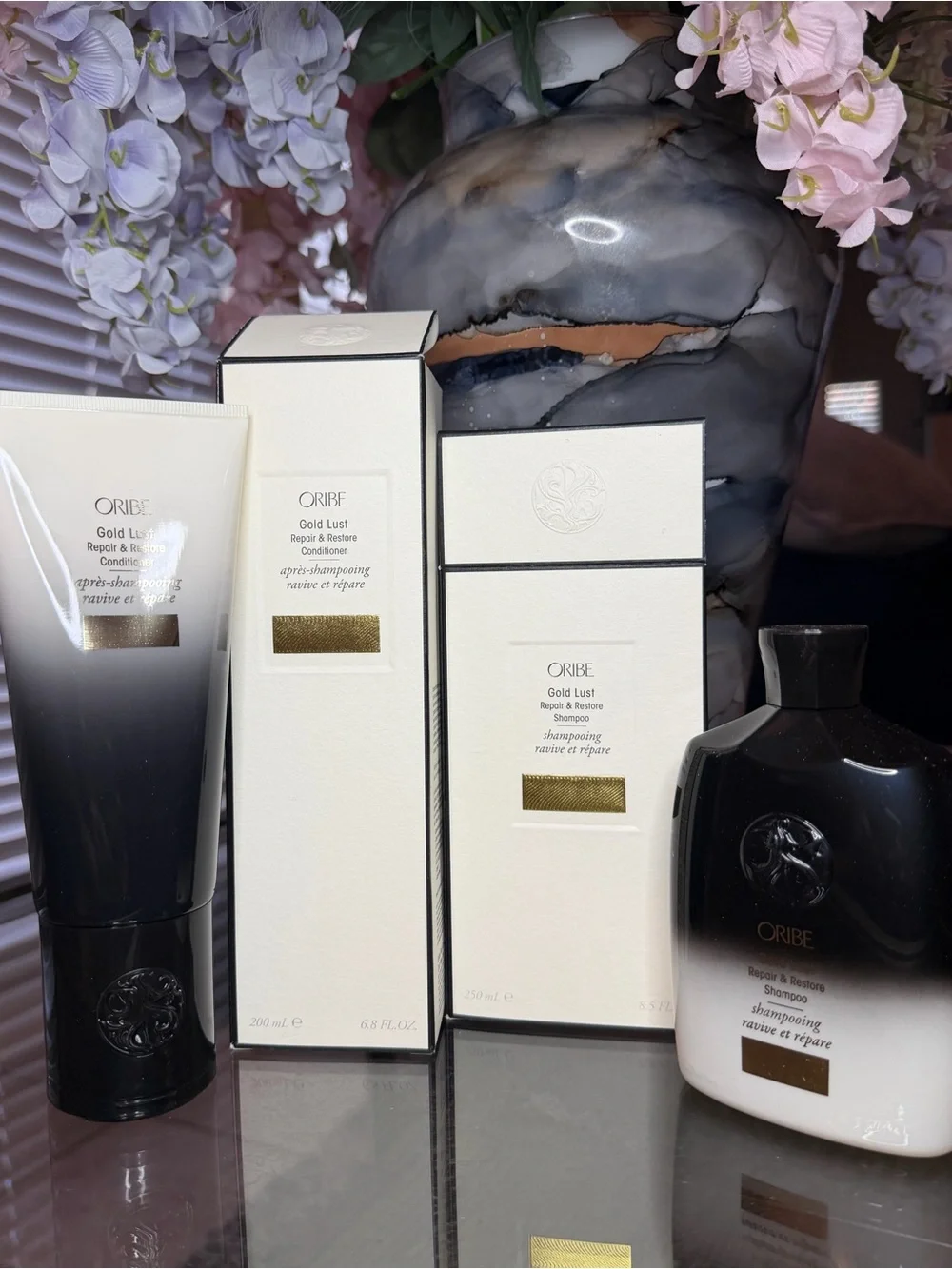 Oribe Gold Lust Repair & Restore Shampoo and Conditioner Set- Full Size